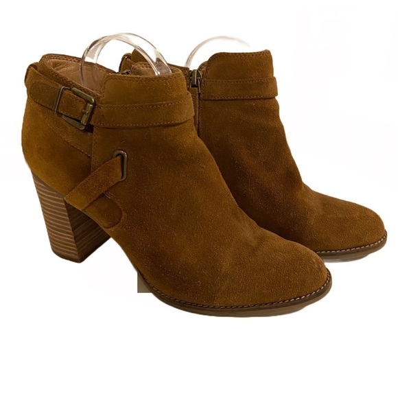 Franco Sarto Orena Women’s Size 9 Brown Ankle Booties - Picture 3 of 8